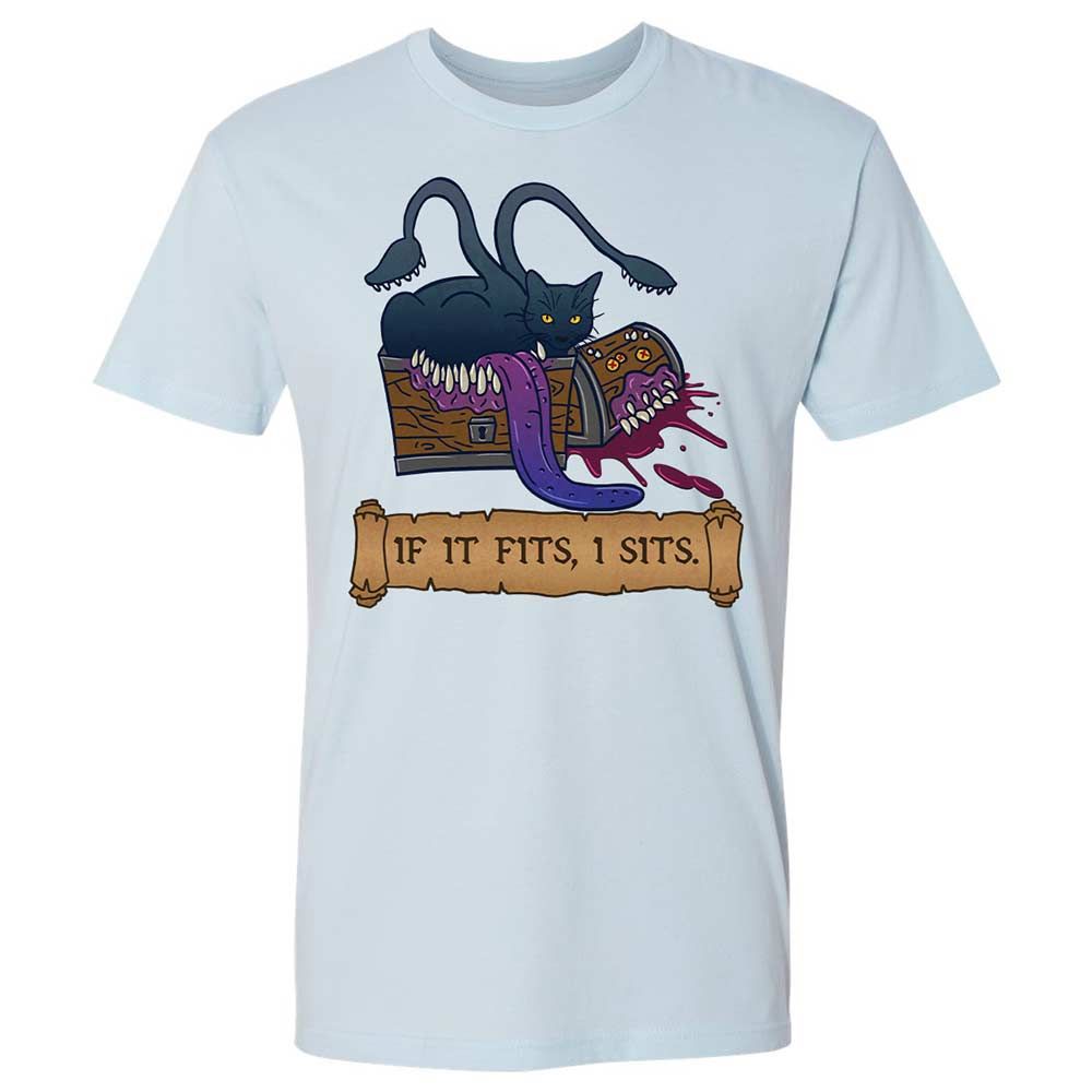 If It Fits I Sits Premium Unisex T-Shirt - Light Blue - 4