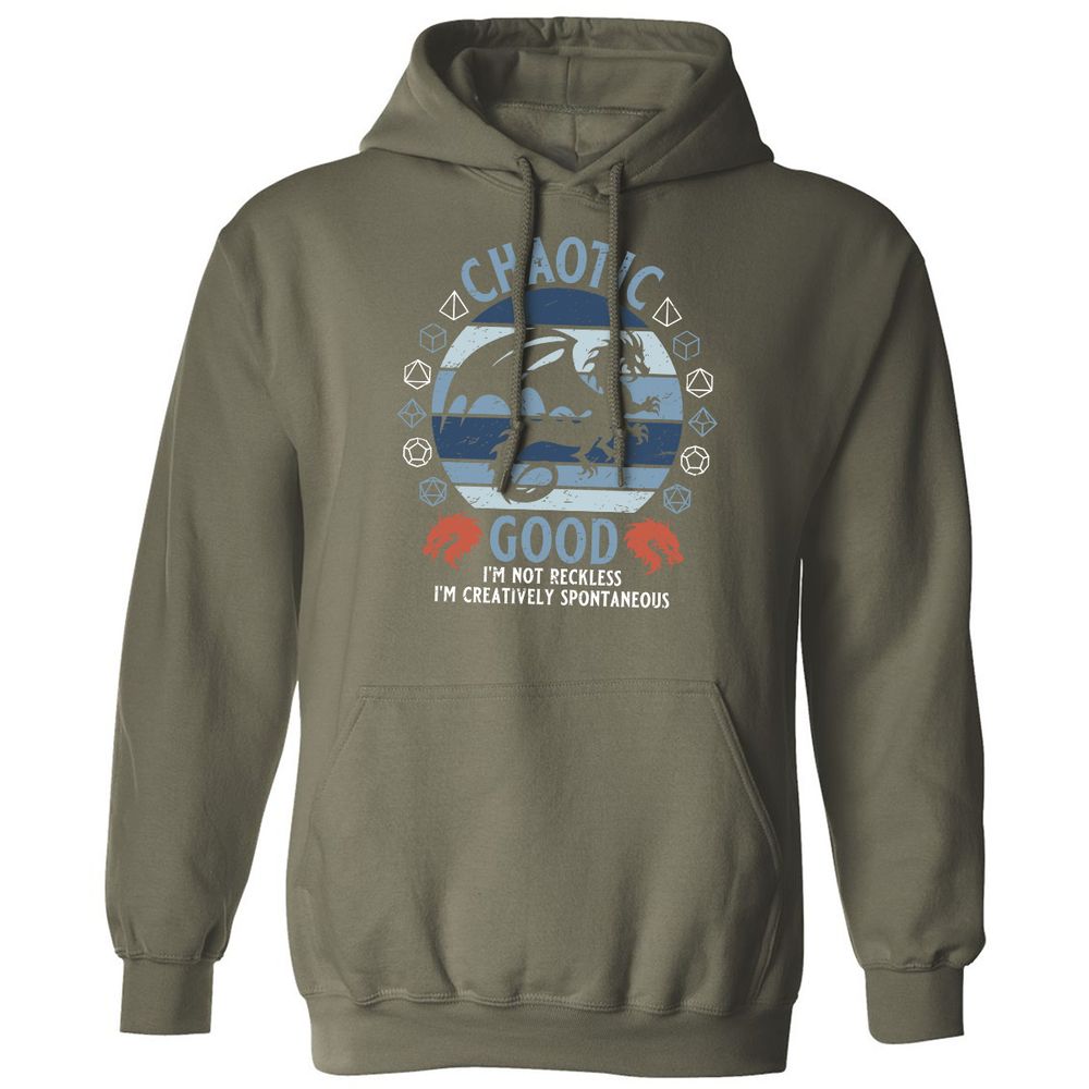 Chaotic Good 2 Classic Unisex Hoodie - Military Green - 4