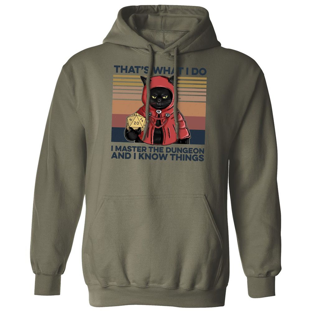 I Master The Dungeons Classic Unisex Hoodie - Military Green - 4