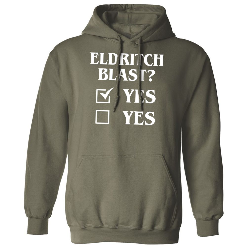 Eldritch Blast Yes Classic Unisex Hoodie - Military Green - 4