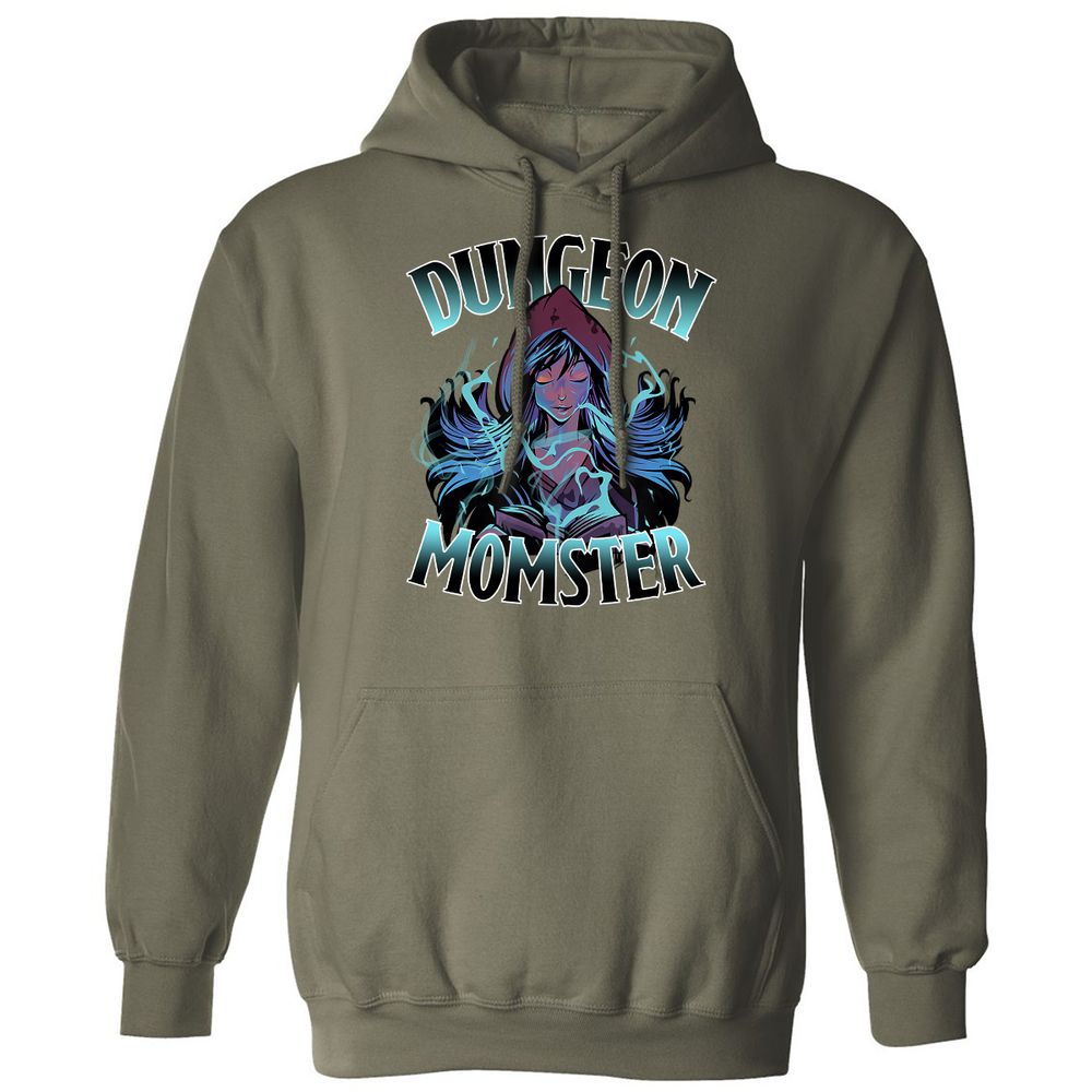 Dungeon Momster Classic Unisex Hoodie - Military Green - 4