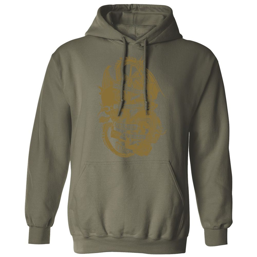 Dungeon Master Dragon Classic Unisex Hoodie - Military Green - 4
