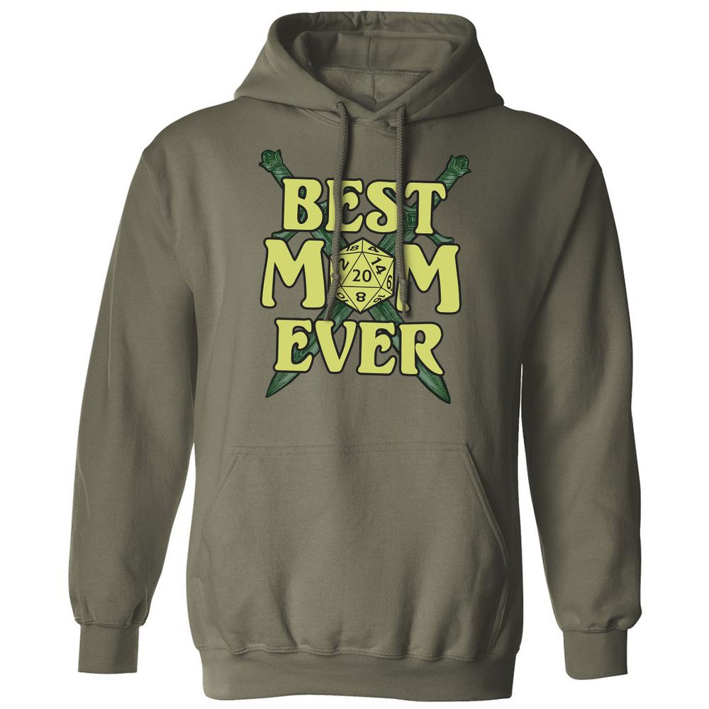 Best Mom Ever Classic Unisex Hoodie - Military Green - 4