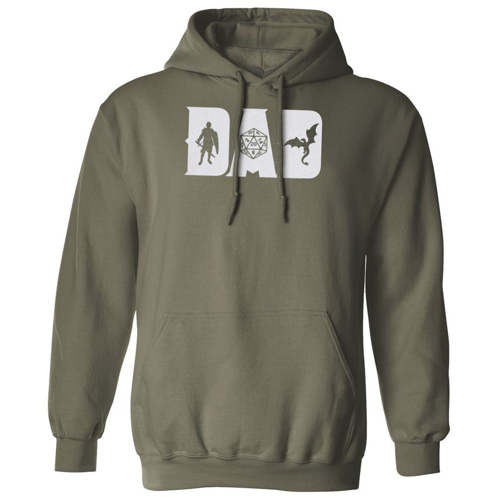 Dad Fathers Day Classic Unisex Hoodie - Military Green - 4