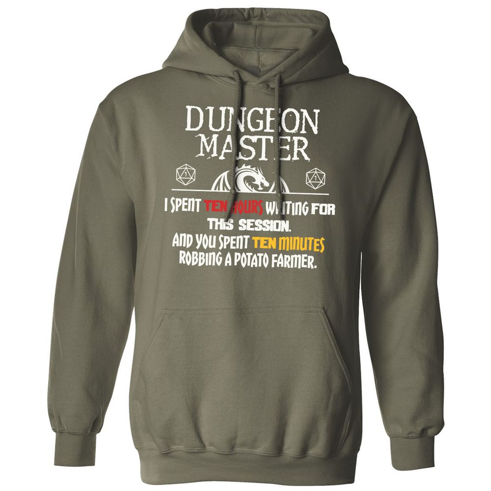 Dungeon Master Chaos Meme Classic Unisex Hoodie - Military Green - 4