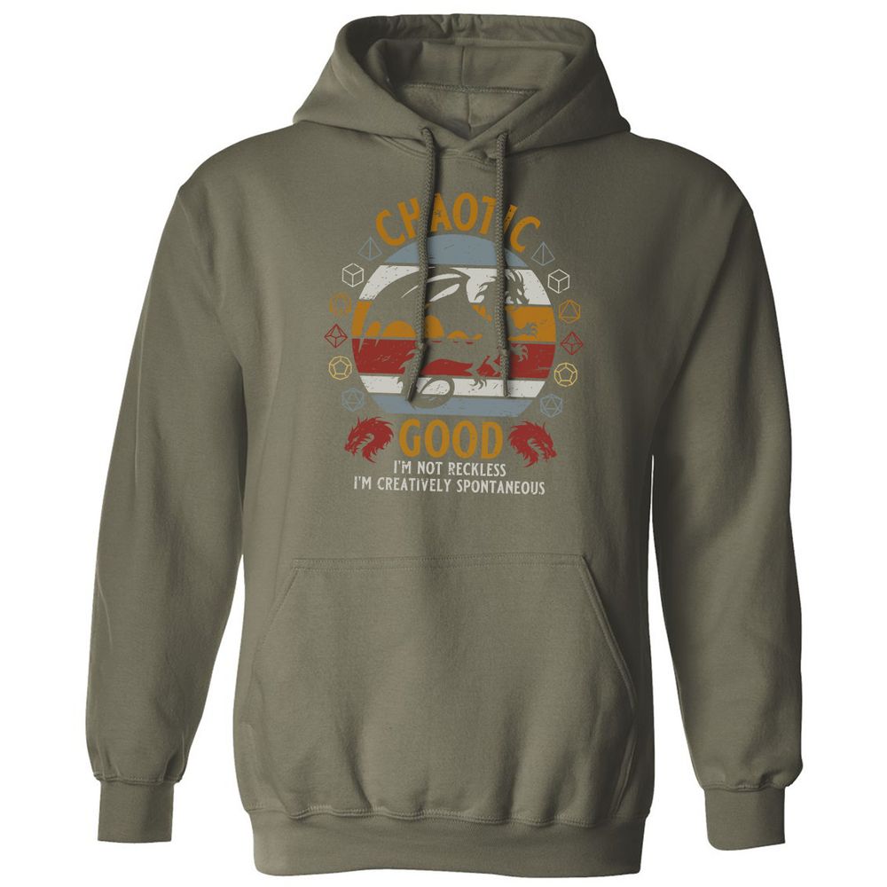 Chaotic Good Classic Unisex Hoodie - Military Green - 4
