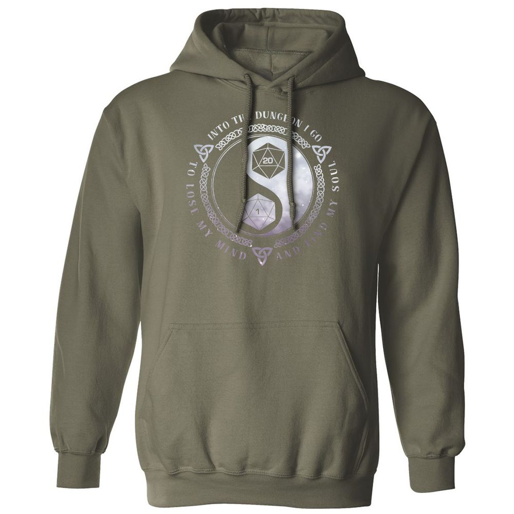 Into The Dungeon I Go Classic Unisex Hoodie - Military Green - 4