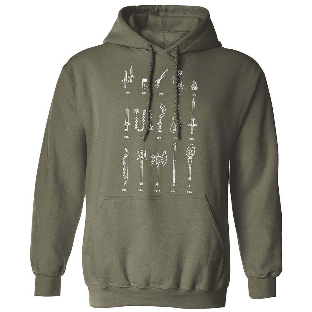 Damage Dealer RPG Classic Unisex Hoodie - Military Green - 4