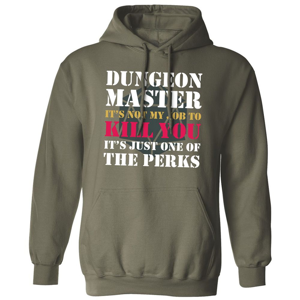 DUNGEON MASTER NOT MY JOB Classic Unisex Hoodie - Military Green - 4