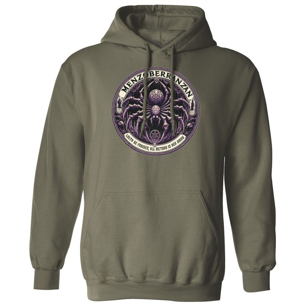 Menzoberranzan Lolth Be Praised Classic Unisex Hoodie - Military Green - 4