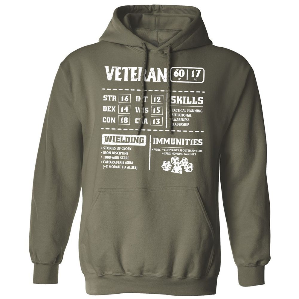 Veteran New Ver. Classic Unisex Hoodie - Military Green - 4