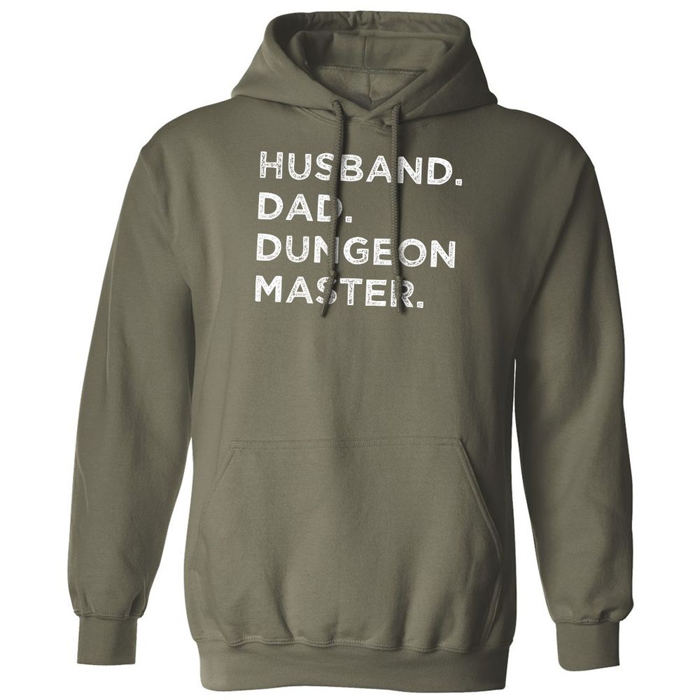 Husband Dad Dungeon Master Classic Unisex Hoodie - Military Green - 4