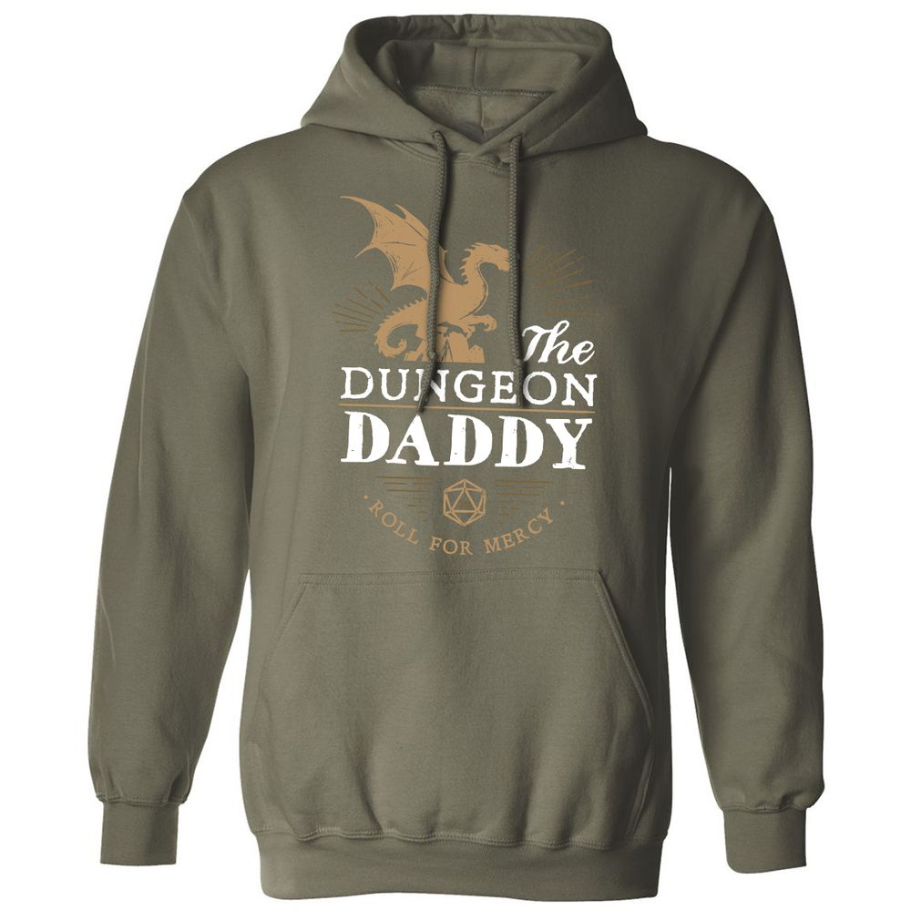 Dungeon Daddy Roll For Mercy Classic Unisex Hoodie - Military Green - 4