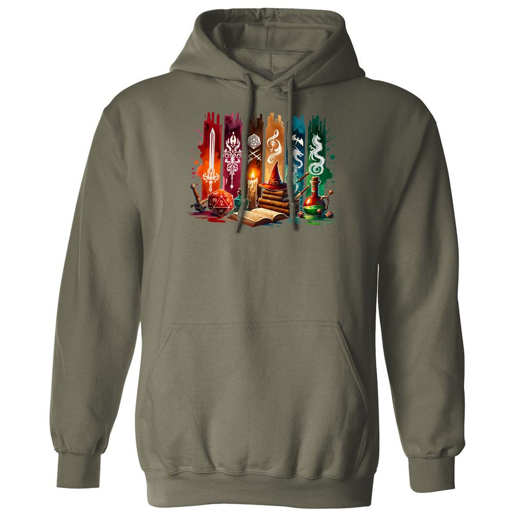 DnD Classes Classic Unisex Hoodie - Military Green - 4