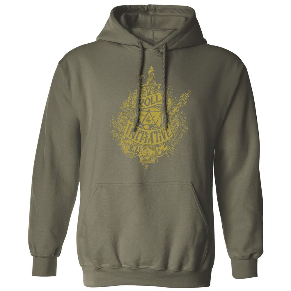 Roll Initiative Classic Unisex Hoodie - Military Green - 4