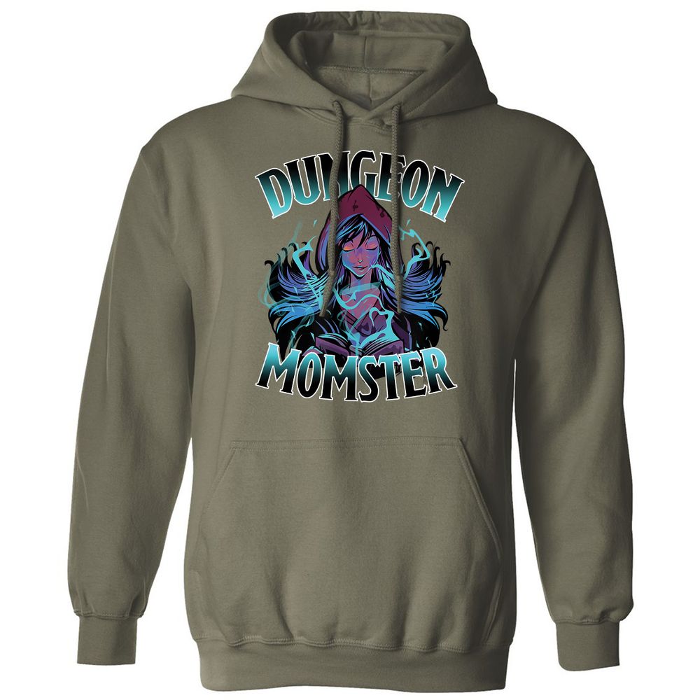 Dungeon Momster Classic Unisex Hoodie - Military Green - 4
