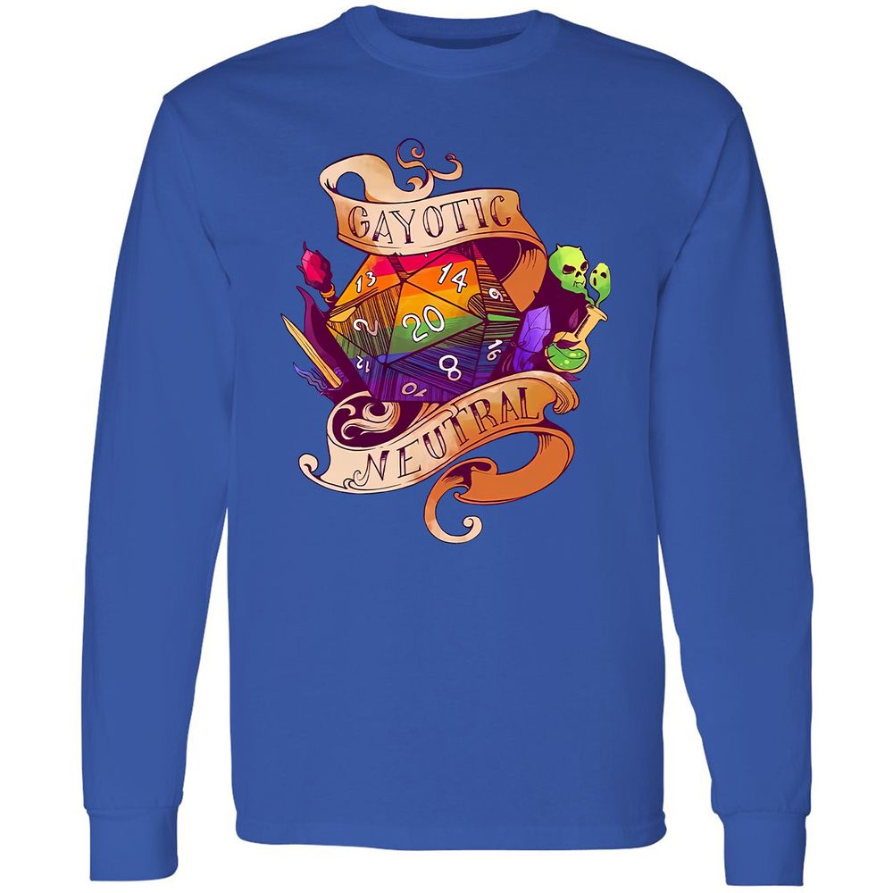 Gayotic Neutral Long Sleeve T-Shirt - Royal - 4