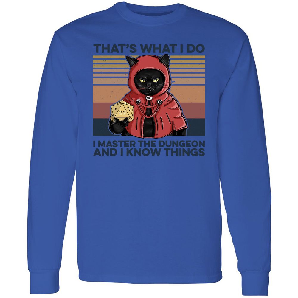 I Master The Dungeons Long Sleeve T-Shirt - Royal - 4