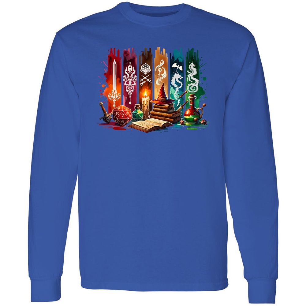 DnD Classes Long Sleeve T-Shirt - Royal - 4