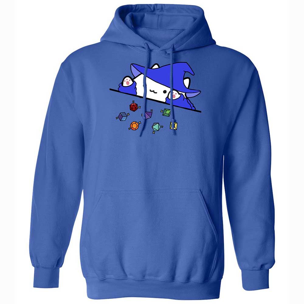 Cat Throws Dices Classic Unisex Hoodie - Royal - 4