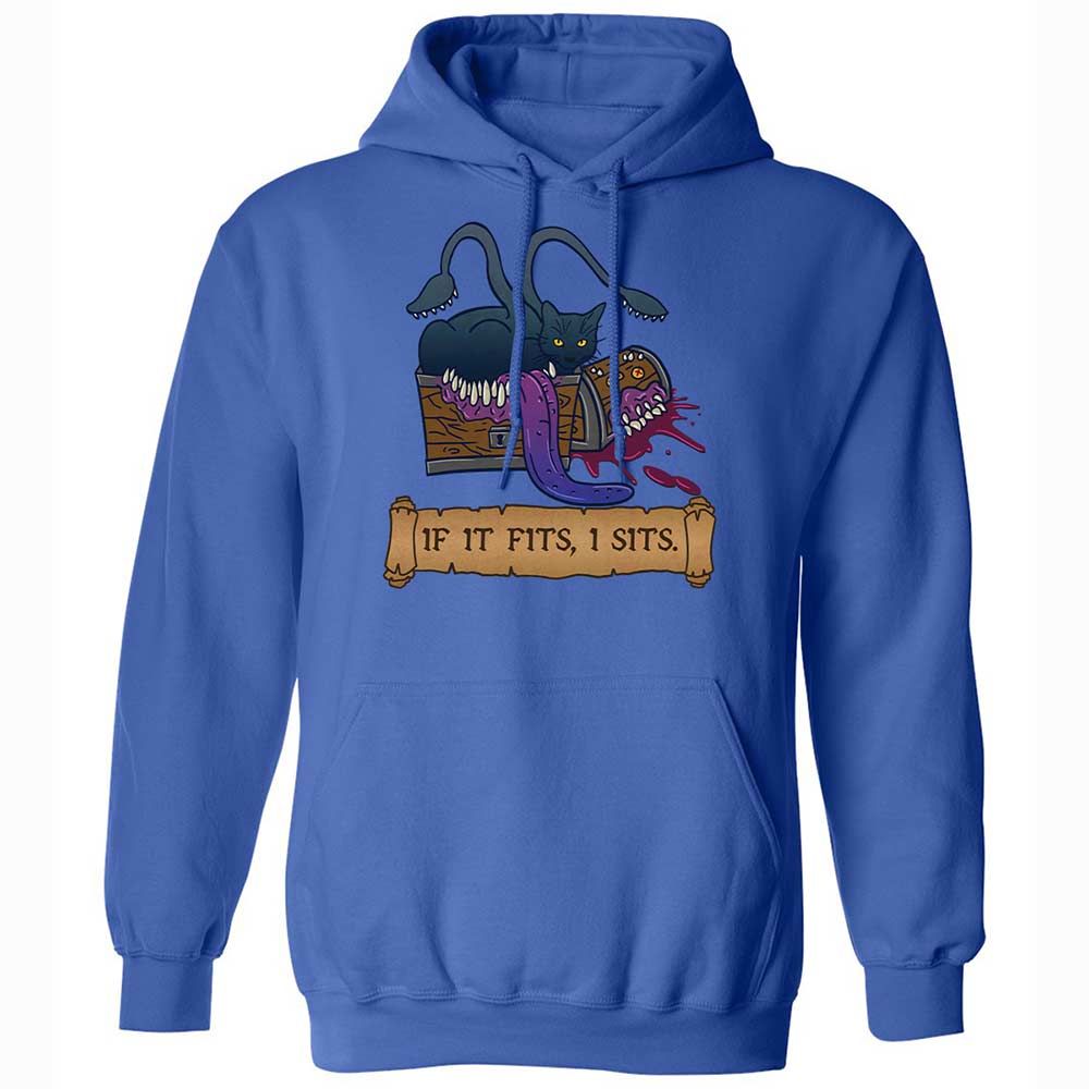 If It Fits I Sits Classic Unisex Hoodie - Royal - 4