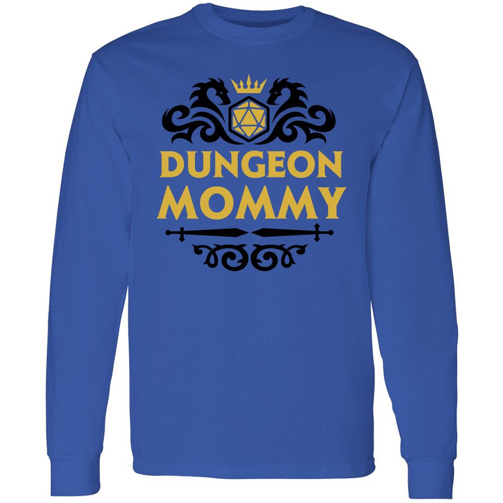 Dungeon Mommy Long Sleeve T-Shirt - Royal - 4