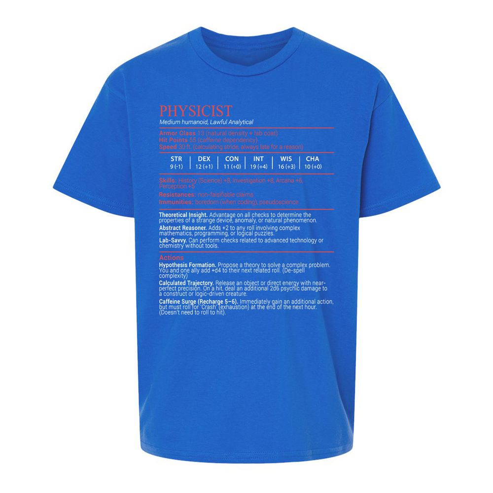 Physicist Stats Block - Royal - 4