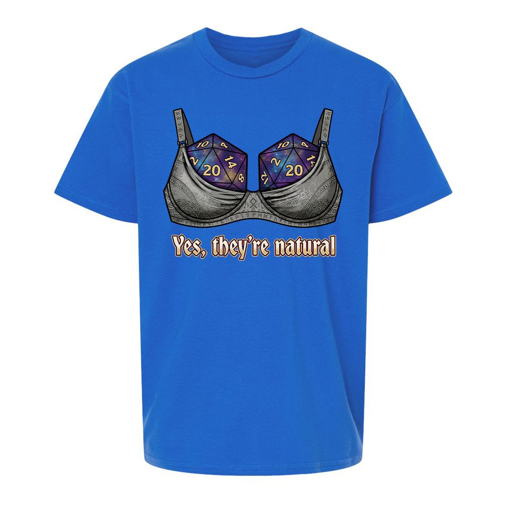 They Are Natural Nat20 Kids T-Shirt - Royal - 4