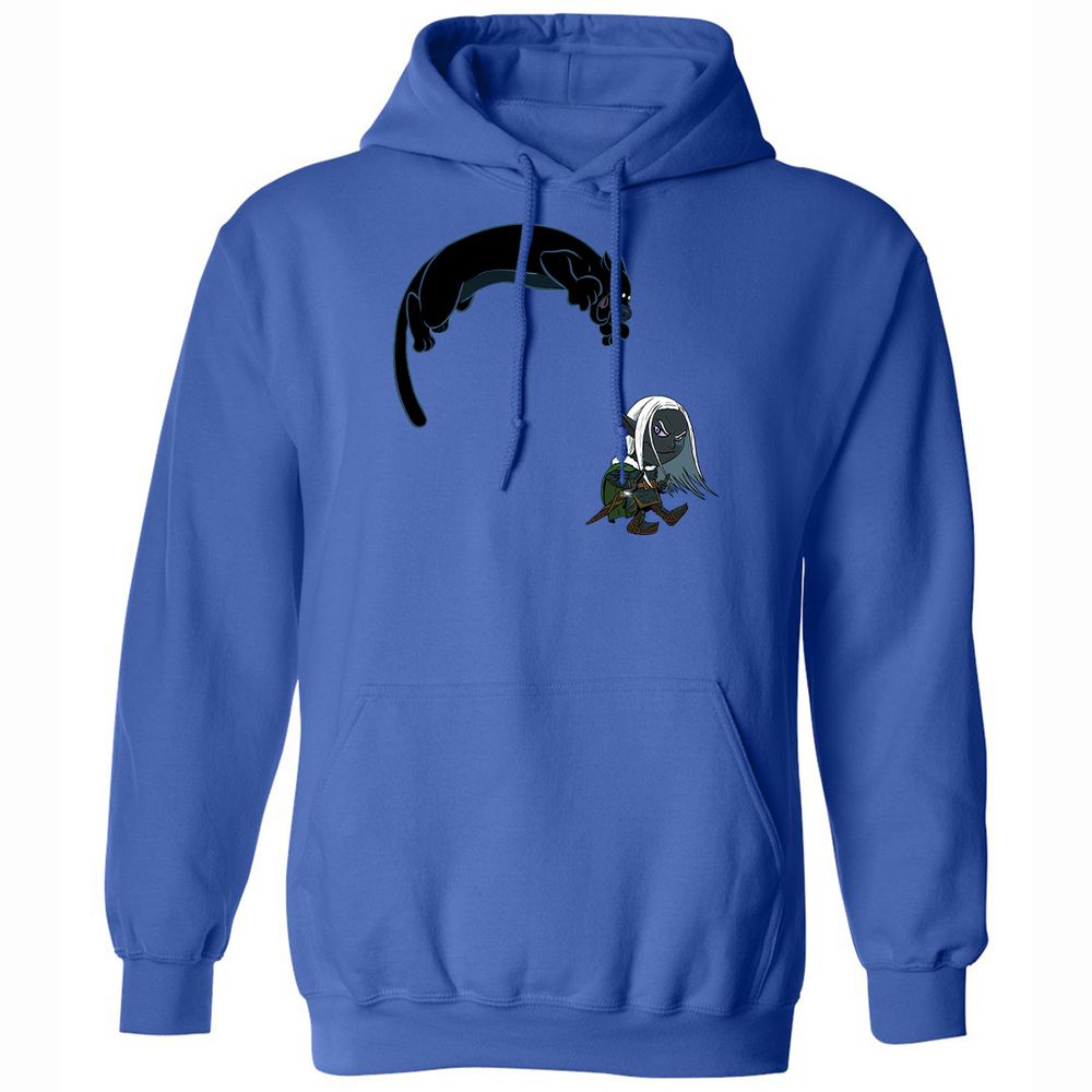 Drizzt and Guenhwyvar Classic Unisex Hoodie - Royal - 4