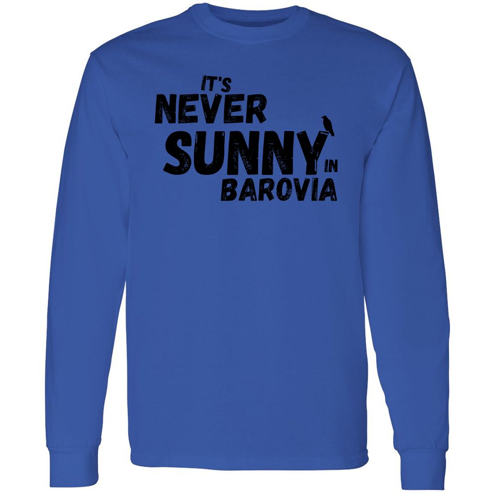 It's Never Sunny In Barovia Long Sleeve T-Shirt - Royal - 4