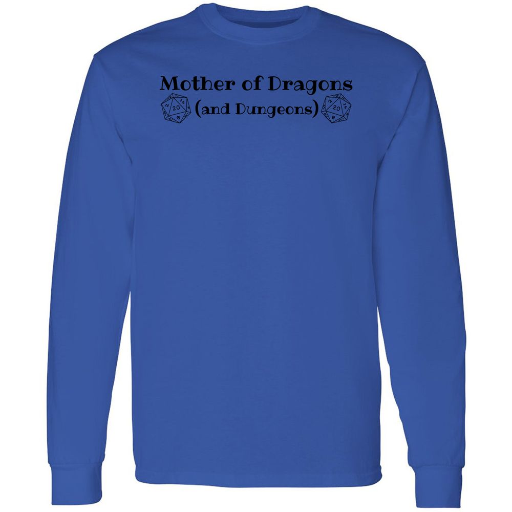 Mother Of Dragons Long Sleeve T-Shirt - Royal - 4