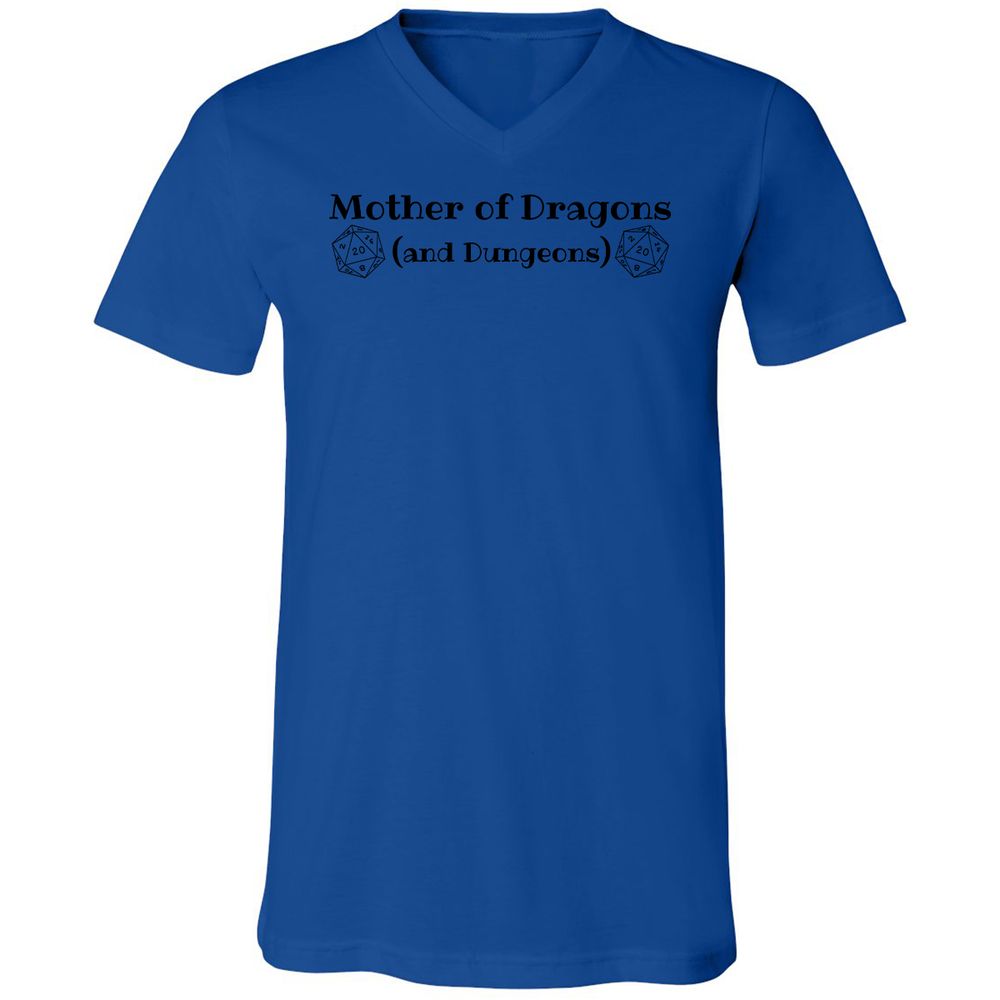 Mother Of Dragons Unisex V-Neck T-Shirt - True Royal - 4