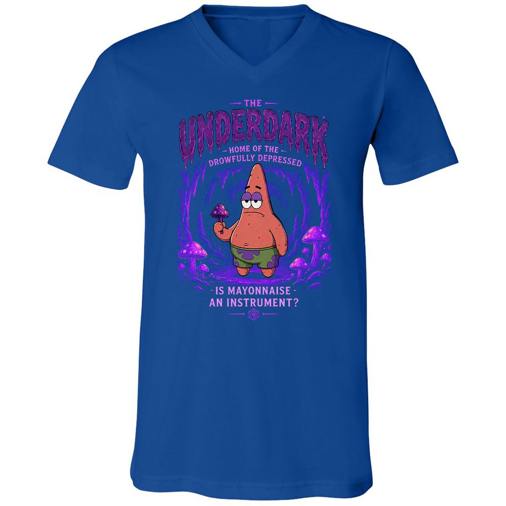 The Underdark Unisex V-Neck T-Shirt - True Royal - 4