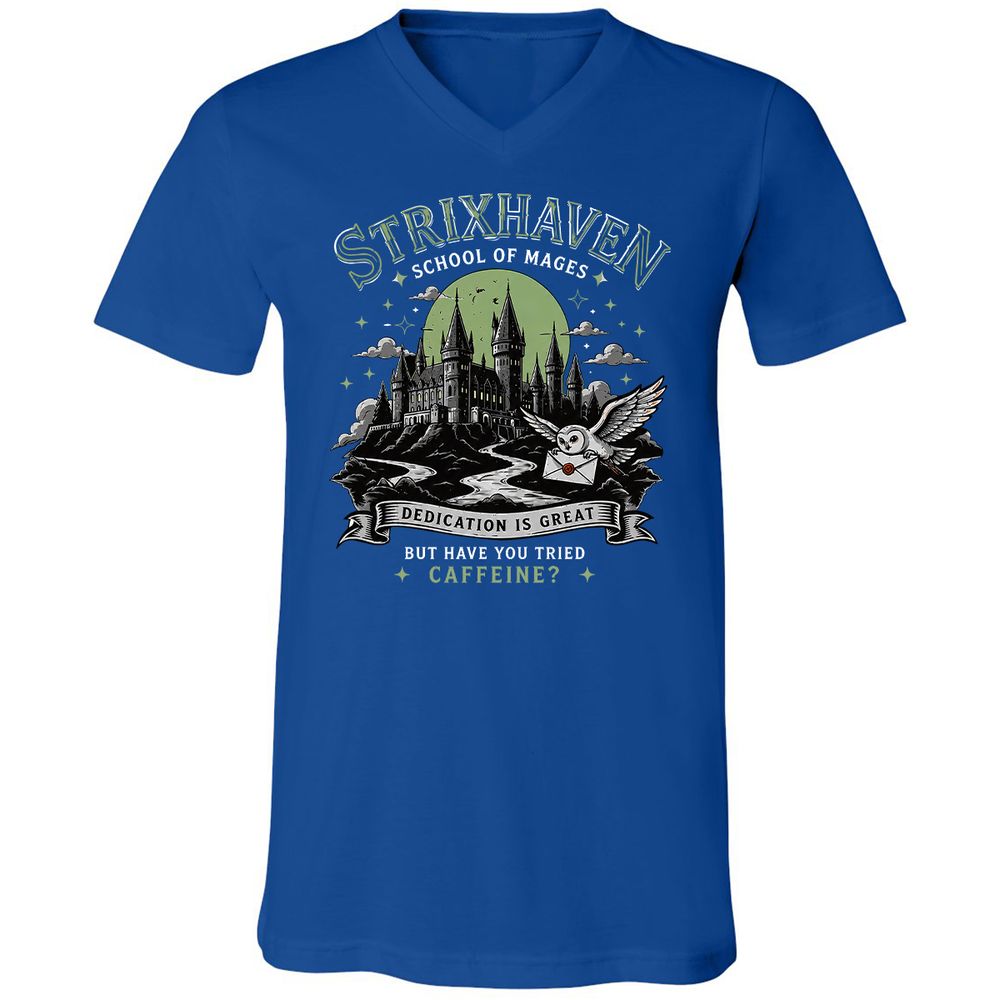 Strixhaven - School Of Mages Unisex V-Neck T-Shirt - True Royal - 4