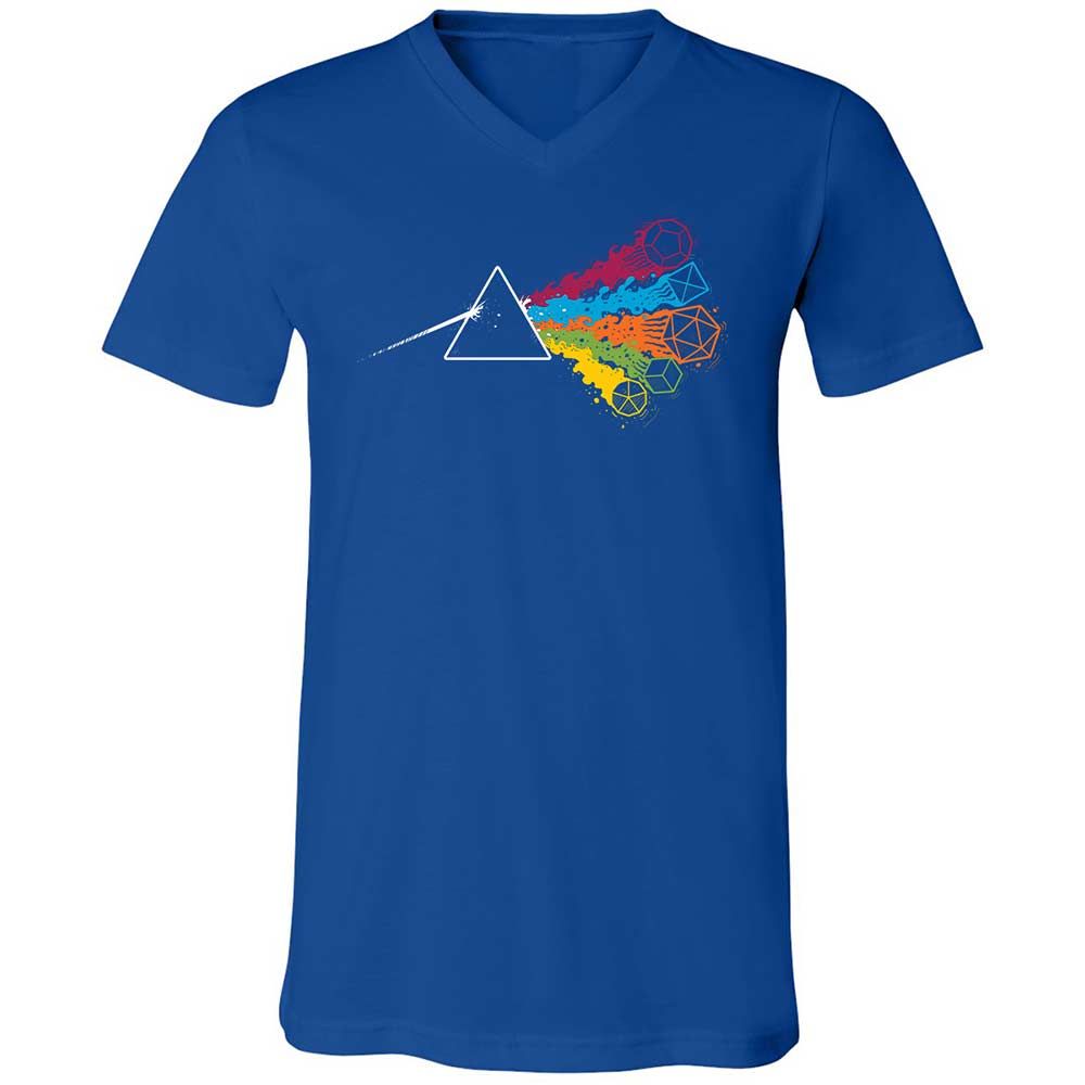 Dark Side Of The Dices Unisex V-Neck T-Shirt - True Royal - 4