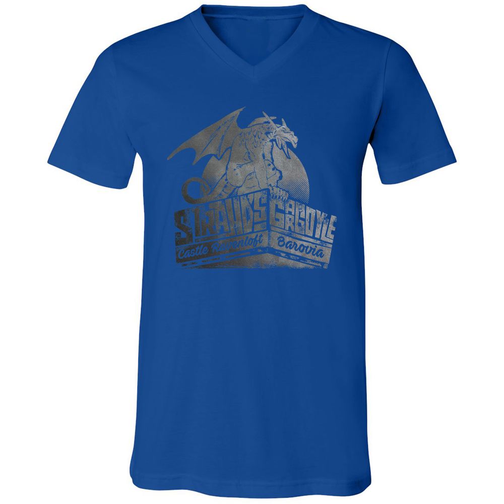Strahd’s Gargoyle Unisex V-Neck T-Shirt - True Royal - 4