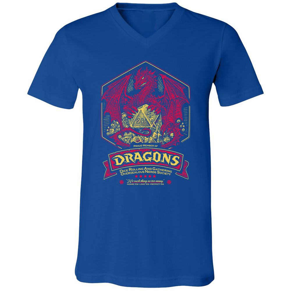 Fantasy Dragon With Dice - True Royal - 4