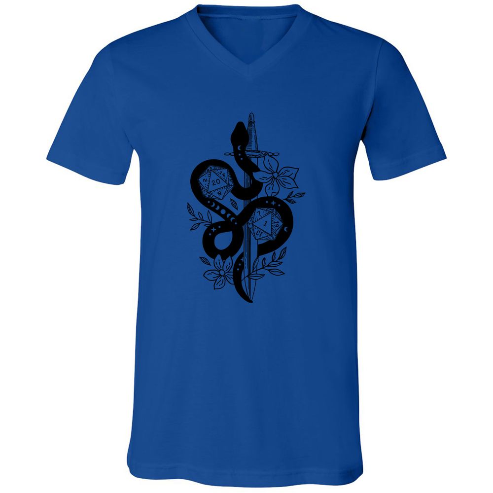 D20 Snake and Sword - True Royal - 4