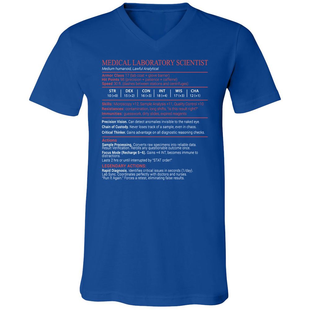 Medical Laboratory Scientist Stats Block - True Royal - 4