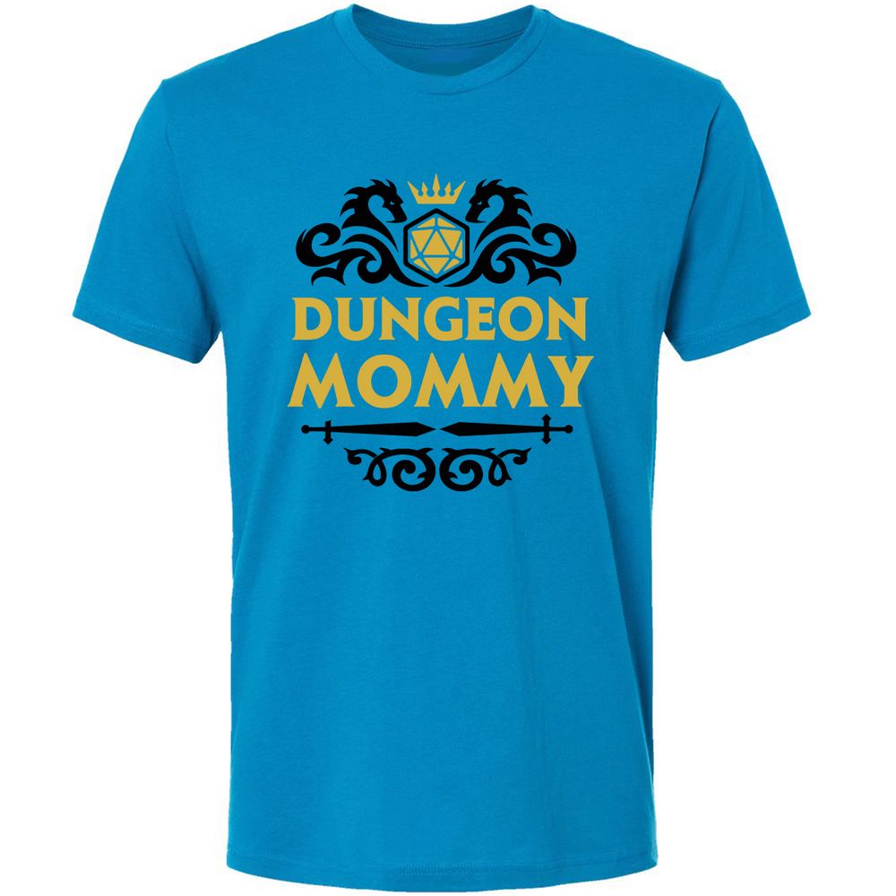 Dungeon Mommy Premium Unisex T-Shirt - Turquoise - 4