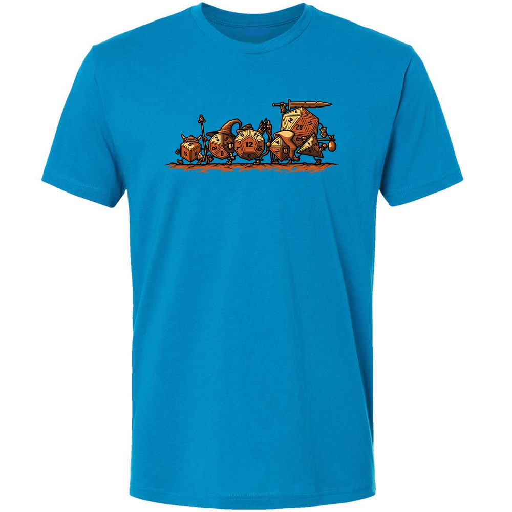 Fellowship Of The Dices Premium Unisex T-Shirt - Turquoise - 4