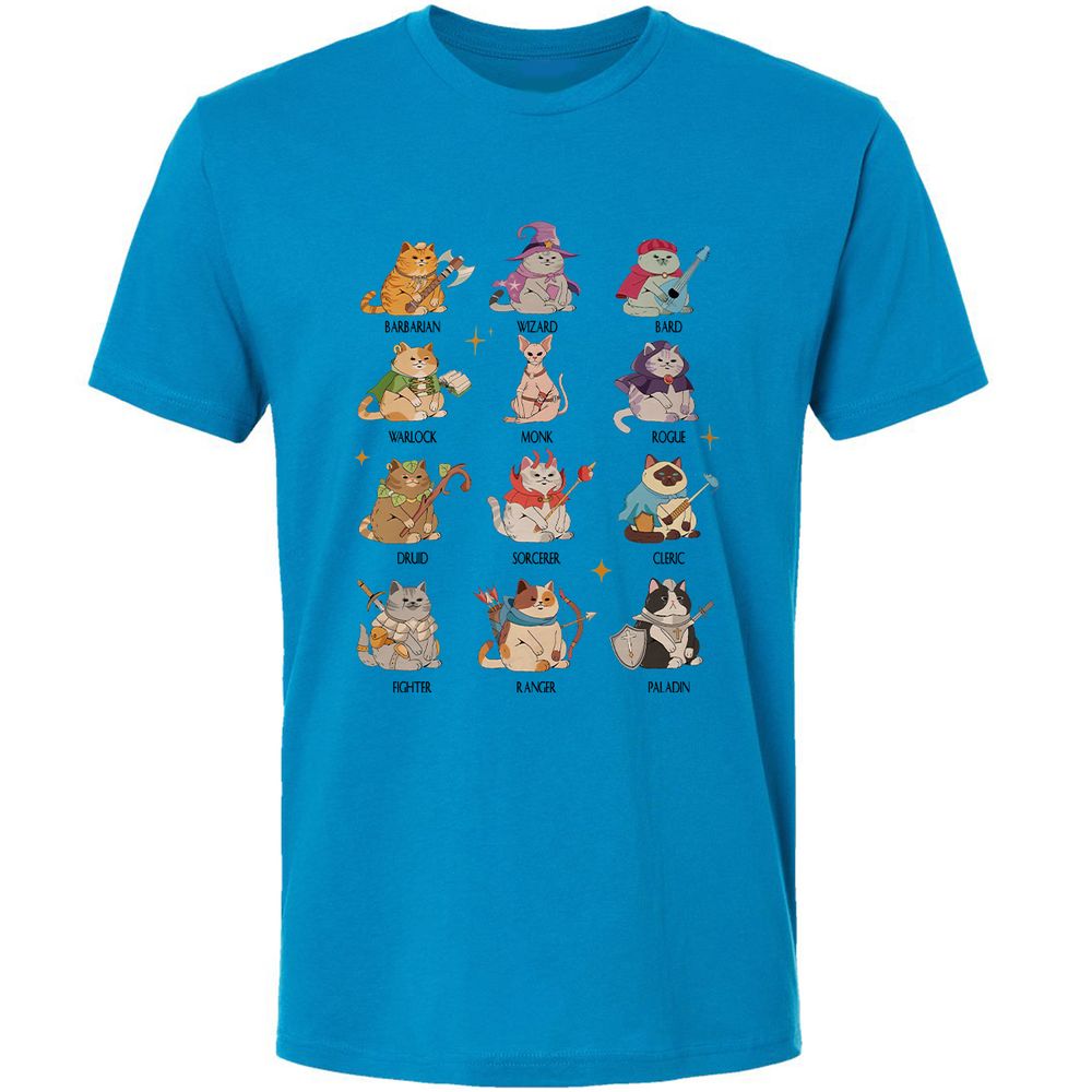Dungeons And Cats Premium Unisex T-Shirt - Turquoise - 4