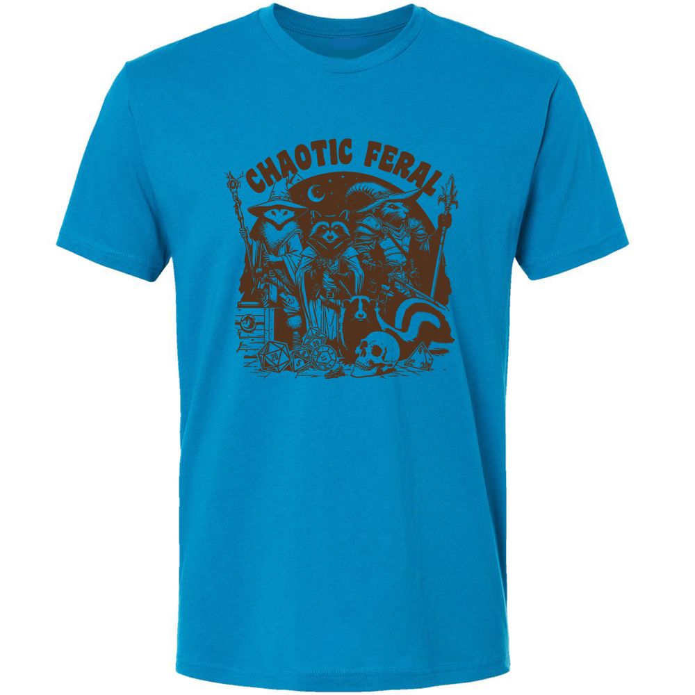 DND Inspired Raccoon Opossum Chaotic Feral - Turquoise - 4
