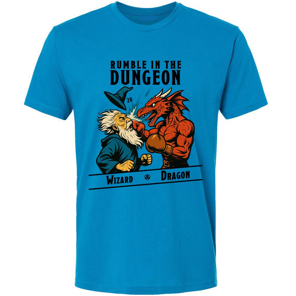 Rumble in the Dungeon Premium Unisex T-Shirt - Turquoise - 4