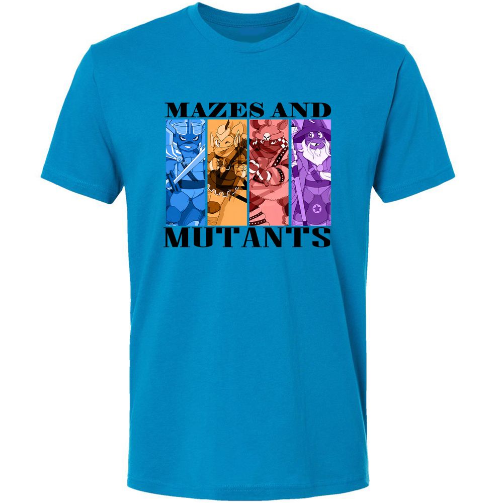 Mazes & Mutants Premium Unisex T-Shirt - Turquoise - 4