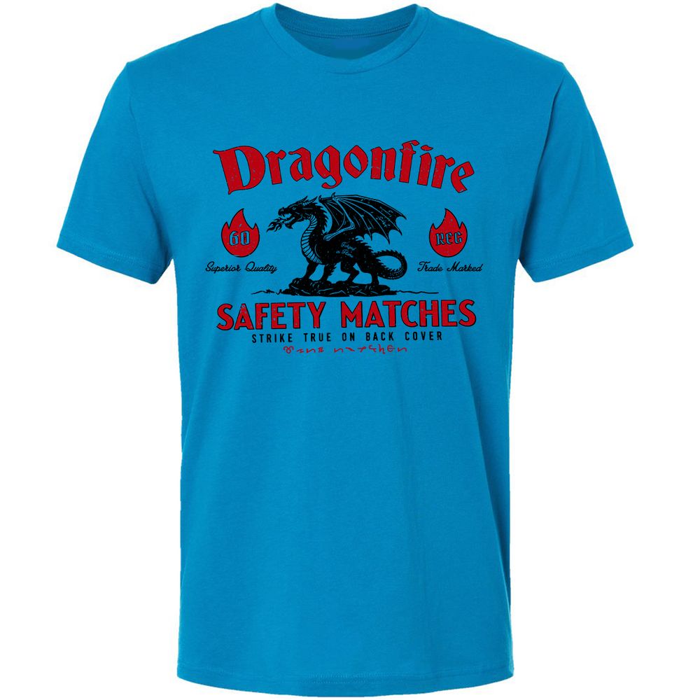 Dragonfire Premium Unisex T-Shirt - Turquoise - 4