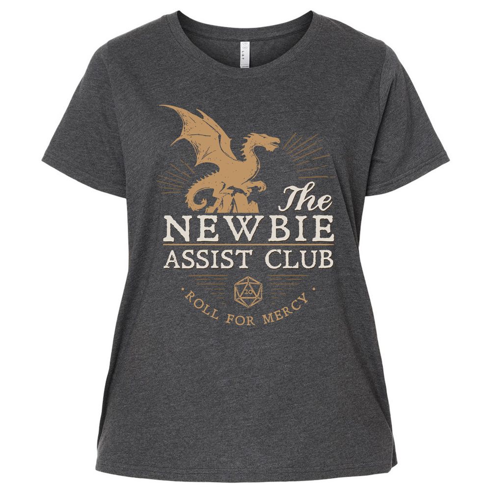 The Newbie Assist Club Ladies Curvy Jersey - Vintage Smoke - 4
