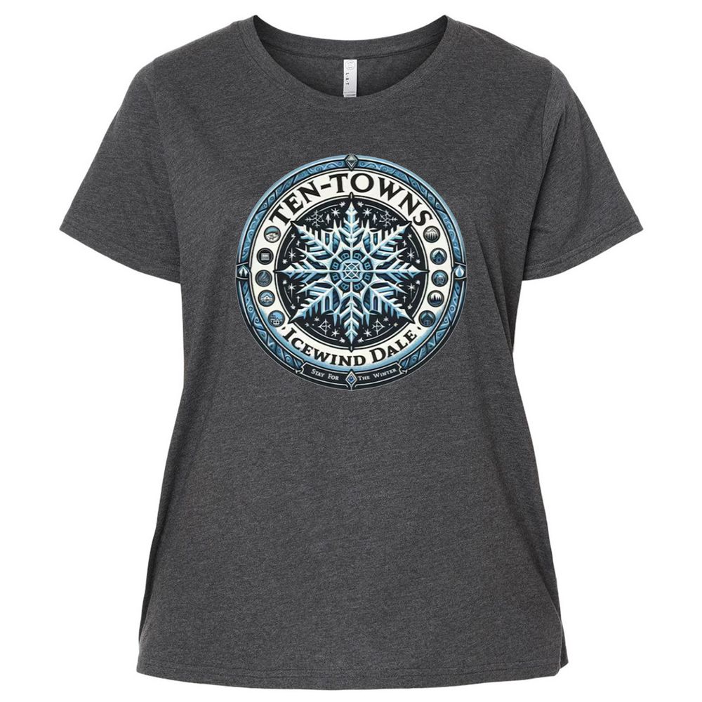 Ten-Towns Icewind Dale Ladies Curvy Jersey - Vintage Smoke - 4