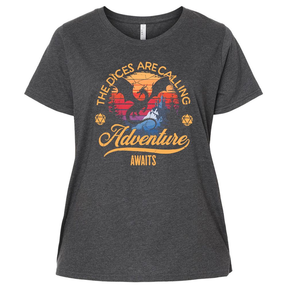 The Dices Are Calling Ladies Curvy Jersey - Vintage Smoke - 4