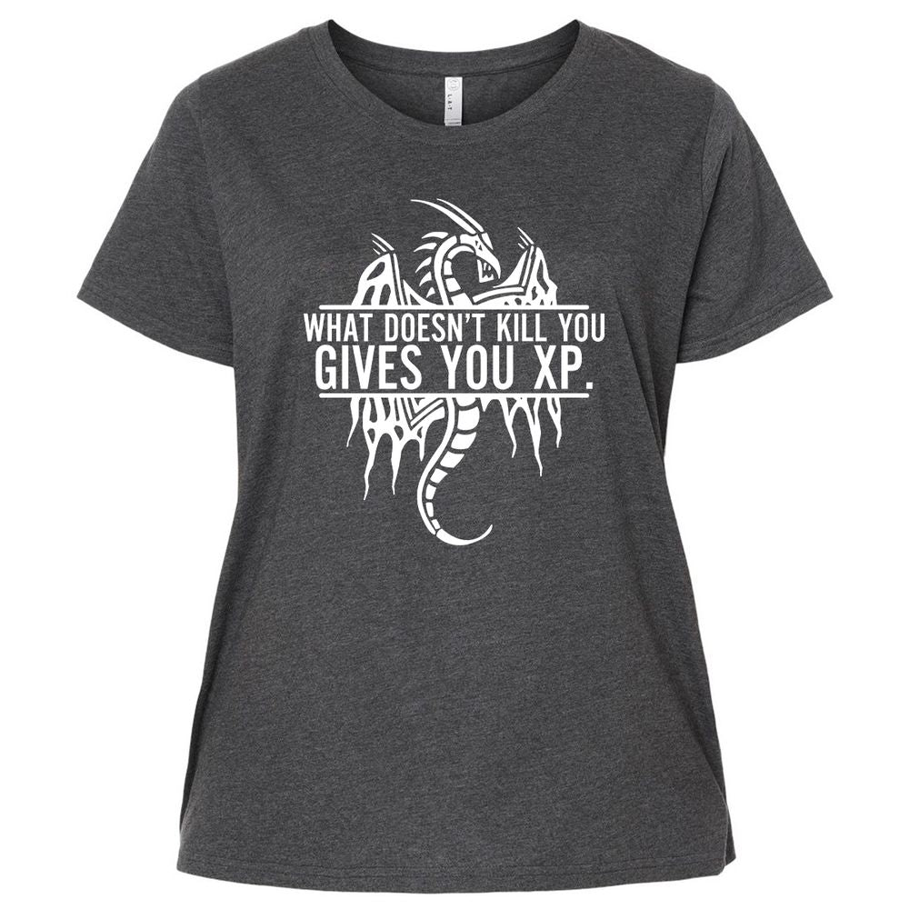 What Doesn't Kill You Ladies Curvy Jersey - Vintage Smoke - 4